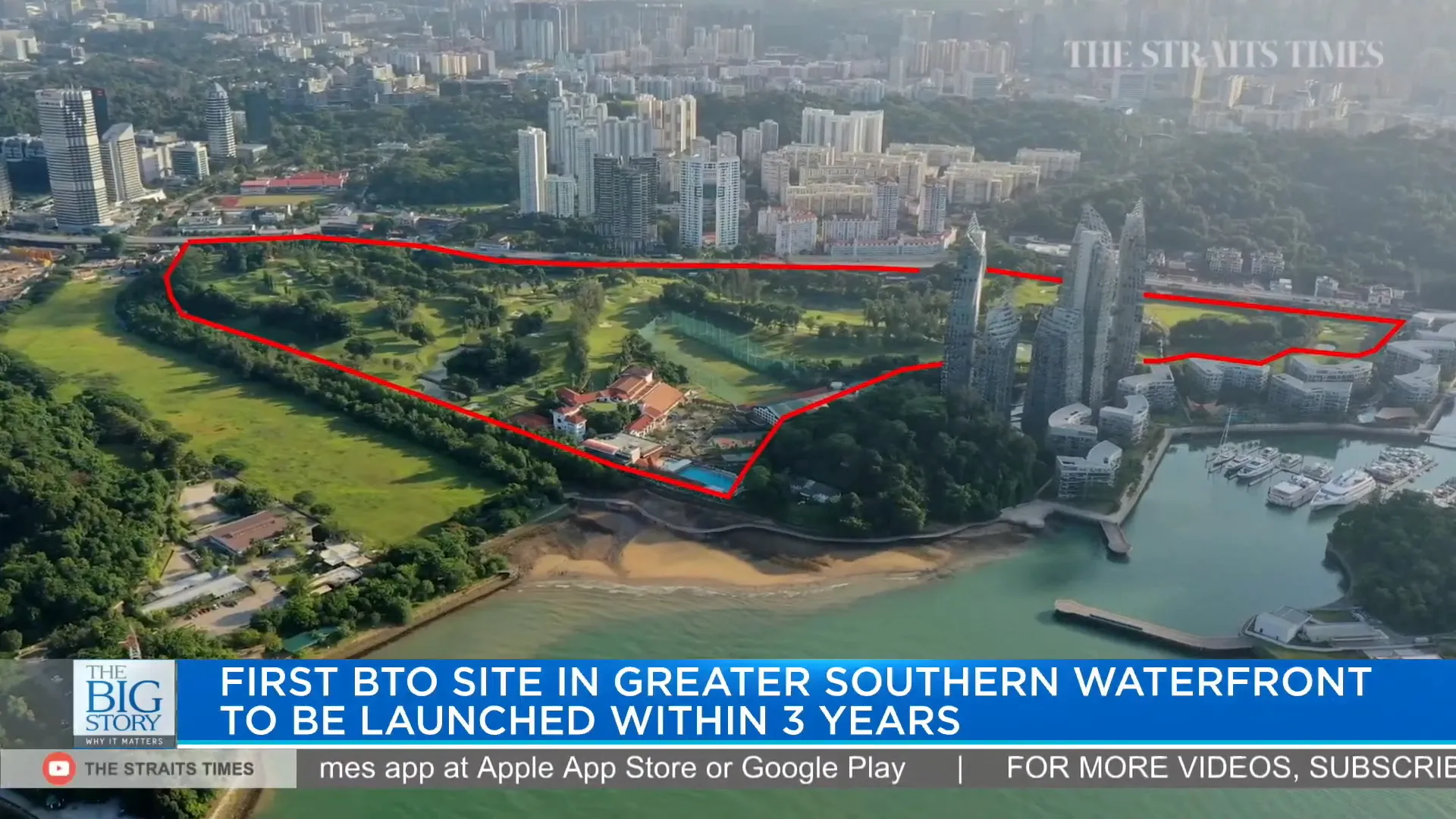View of the New Homes in Greater Southern Waterfront development area