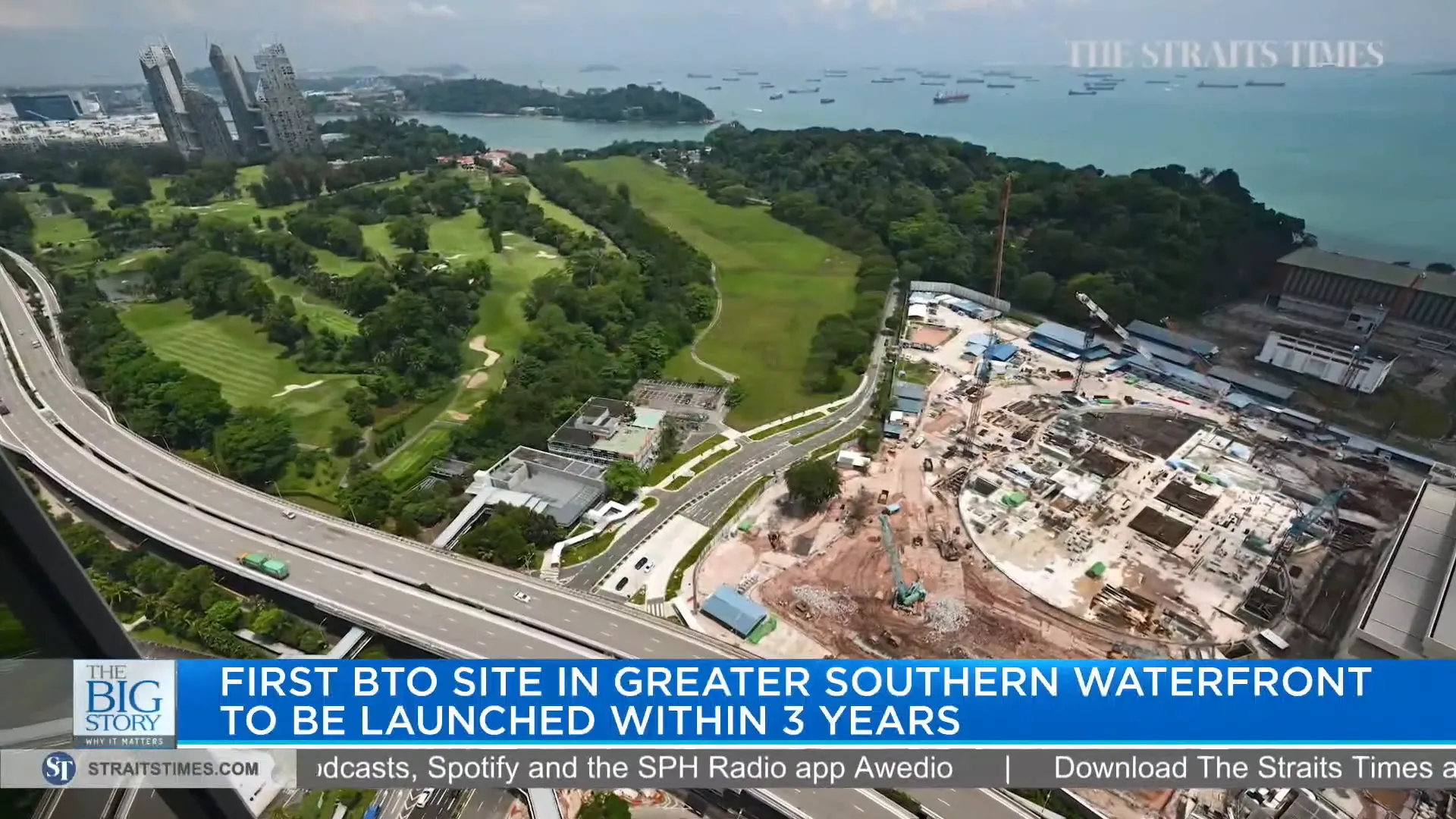Map of Greater Southern Waterfront showing key amenities