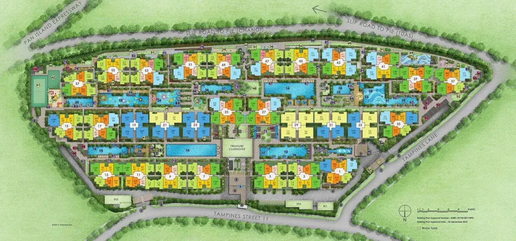 Treasure at Tampines Condo Site Plan