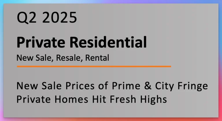Singapore Private Property Market Q2 2025: CCR and RCR Prices Hit Record Highs Amid Market Resilience